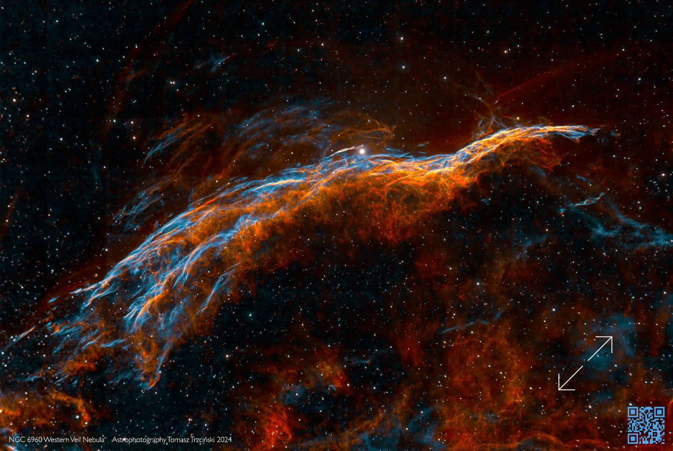 Western Weil Nebula - Miotla Wiedzmy, Welon zachodni NGC 6960, NGC 6974, NGC 6979, NGC 6992, NGC 6995 und IC 1340
