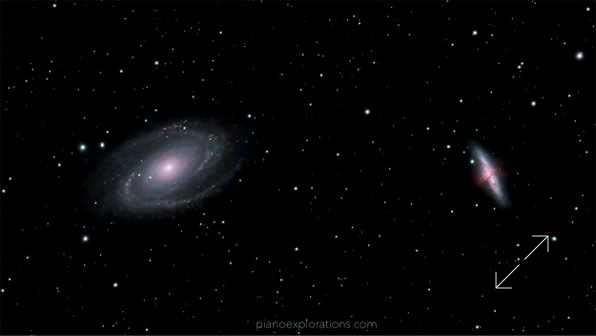 M81 & M82: Bode & Cigar Galaxy - Galaktyka Bodego & Galaktyka Cygaro
