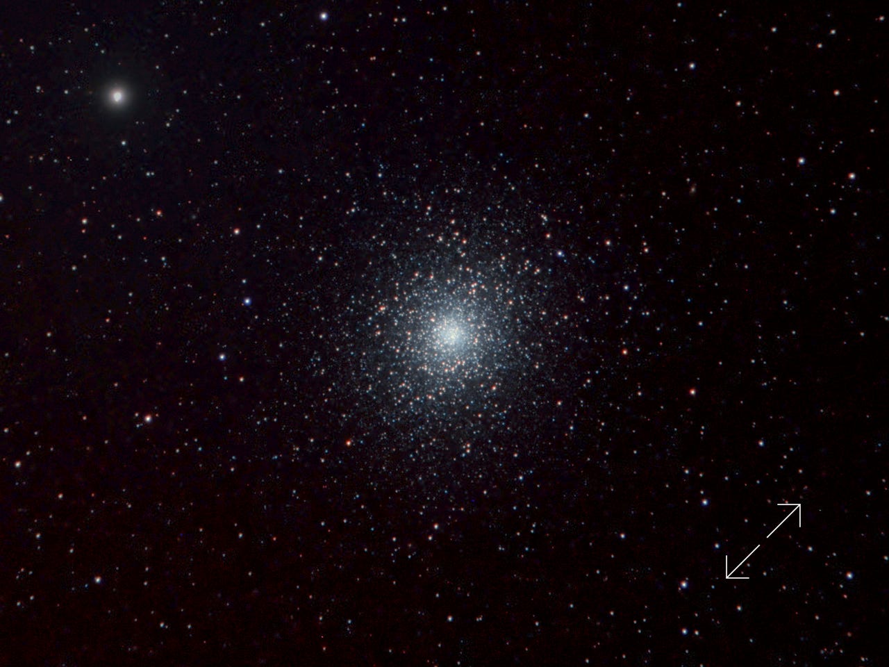 Messier 5: Gromada kulista w gwiazdozbiorze Węża - Globular Cluster of stars in the northern constellation of Serpens