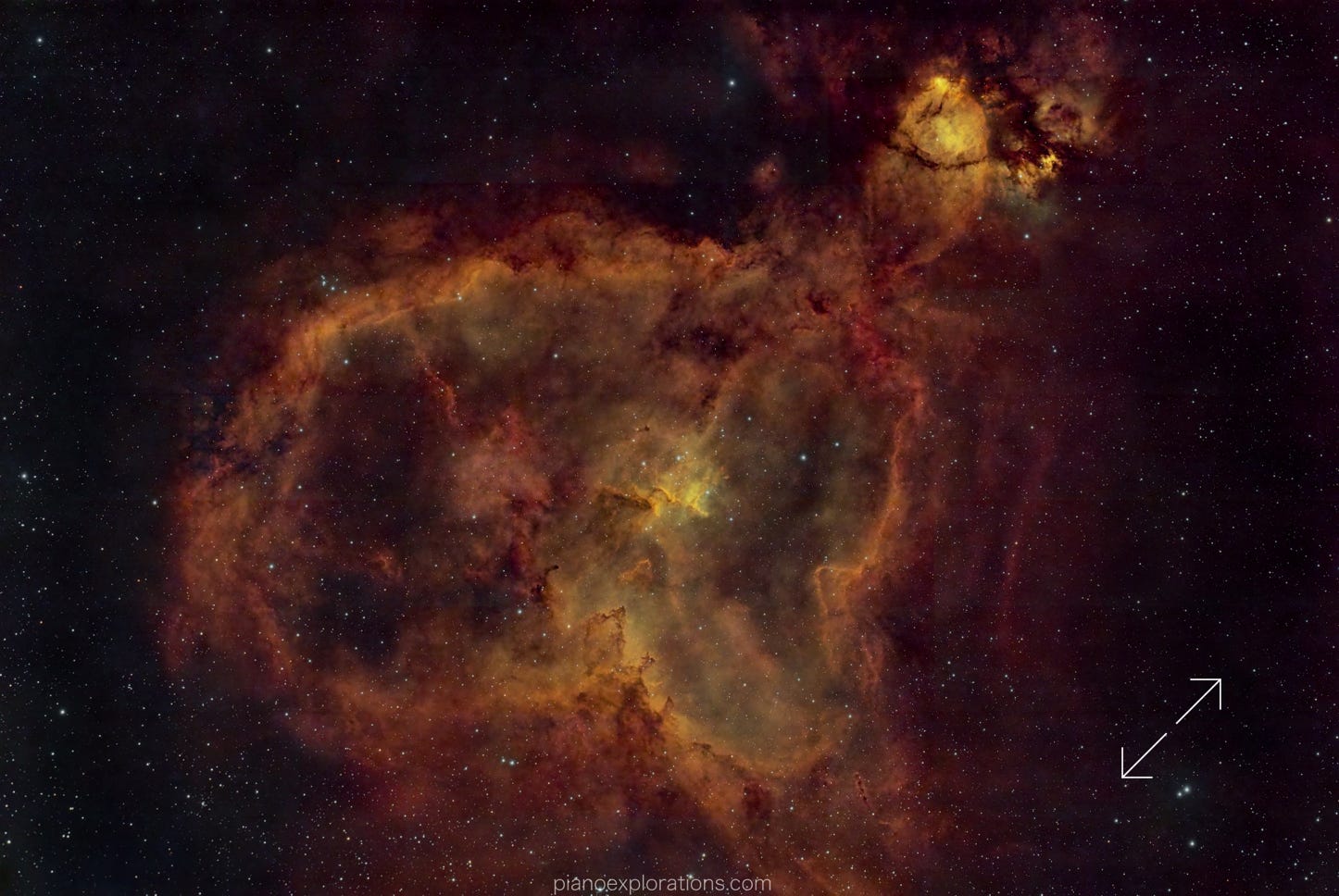 IC 1805 Heart Nebula - Mgławica Serce