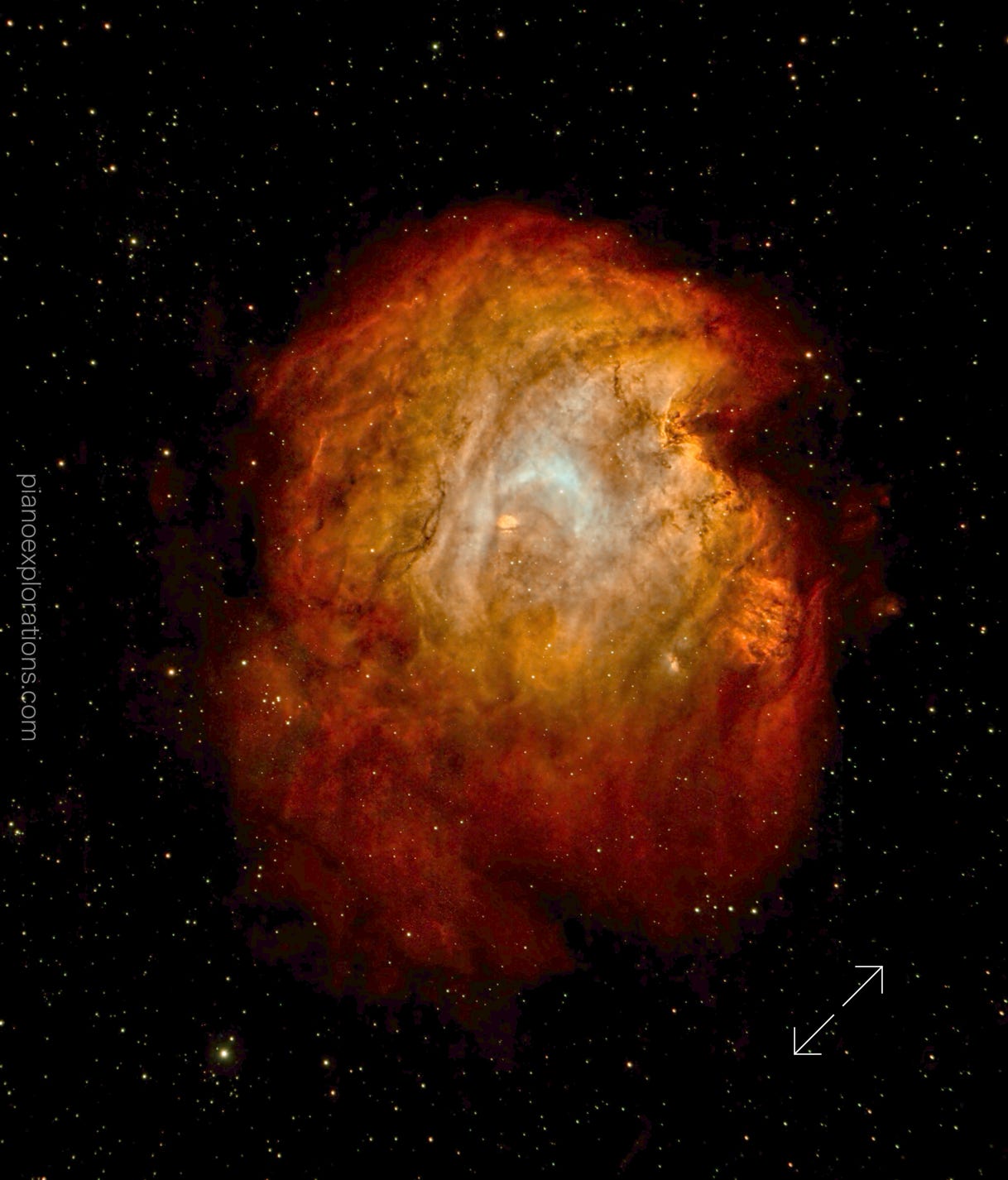 NGC 2174, Monkey Head Nebula, Mglawica Glowa Malpy. Astrofotografia, Astrofotografie, Astrophotography, Kosmos, Universum, Hubble telecsope, James Webb Telescope, Explore Scientific, NASA, ESA