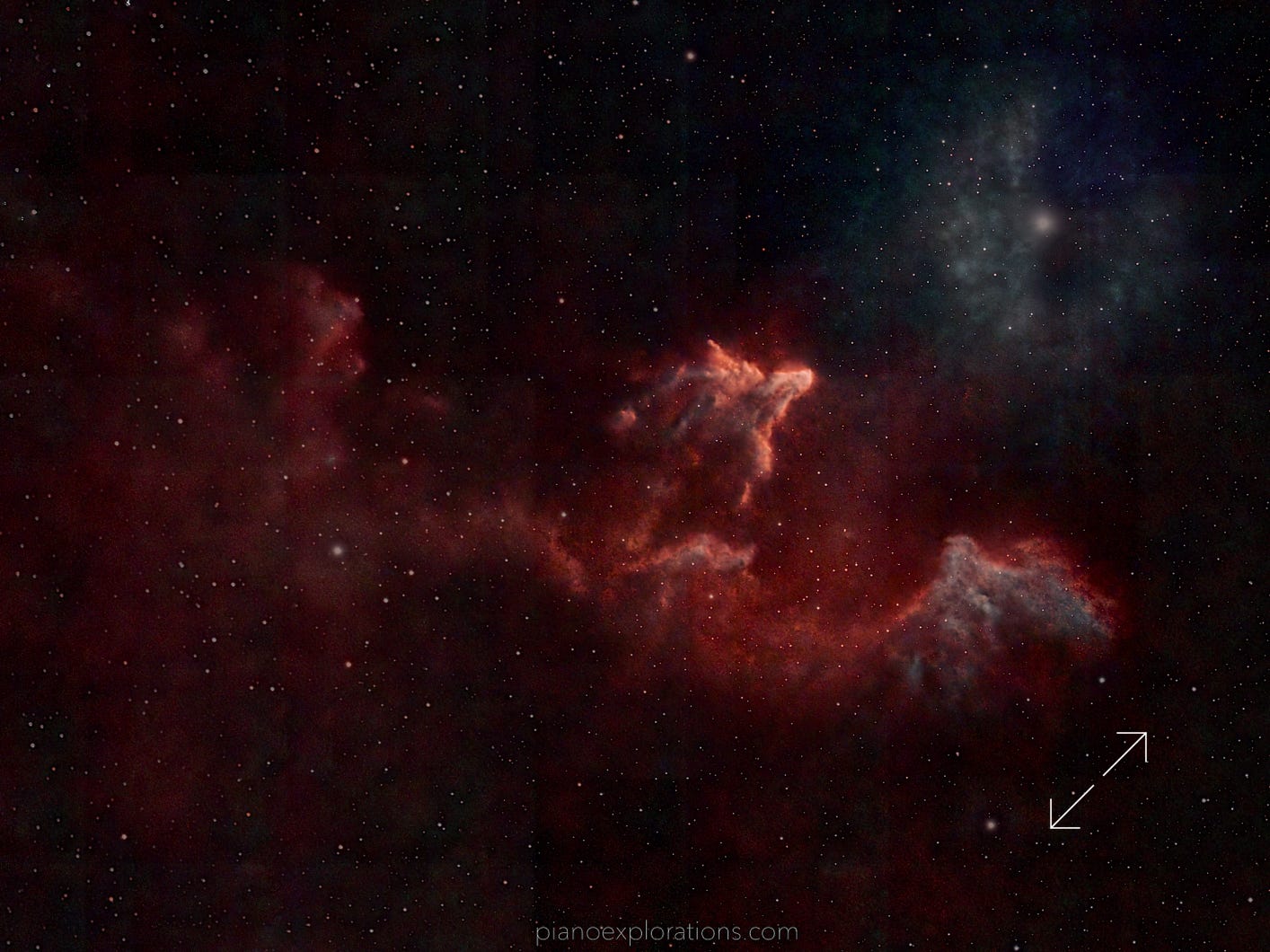 Mglawica Y-cas - IC 63 Nebula (Gamma-Cas Nebula)